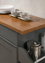 Load image into Gallery viewer, Traditional Kitchen Island on Wheels with Spice Rack &amp; Spacious Drawer - 46.65"