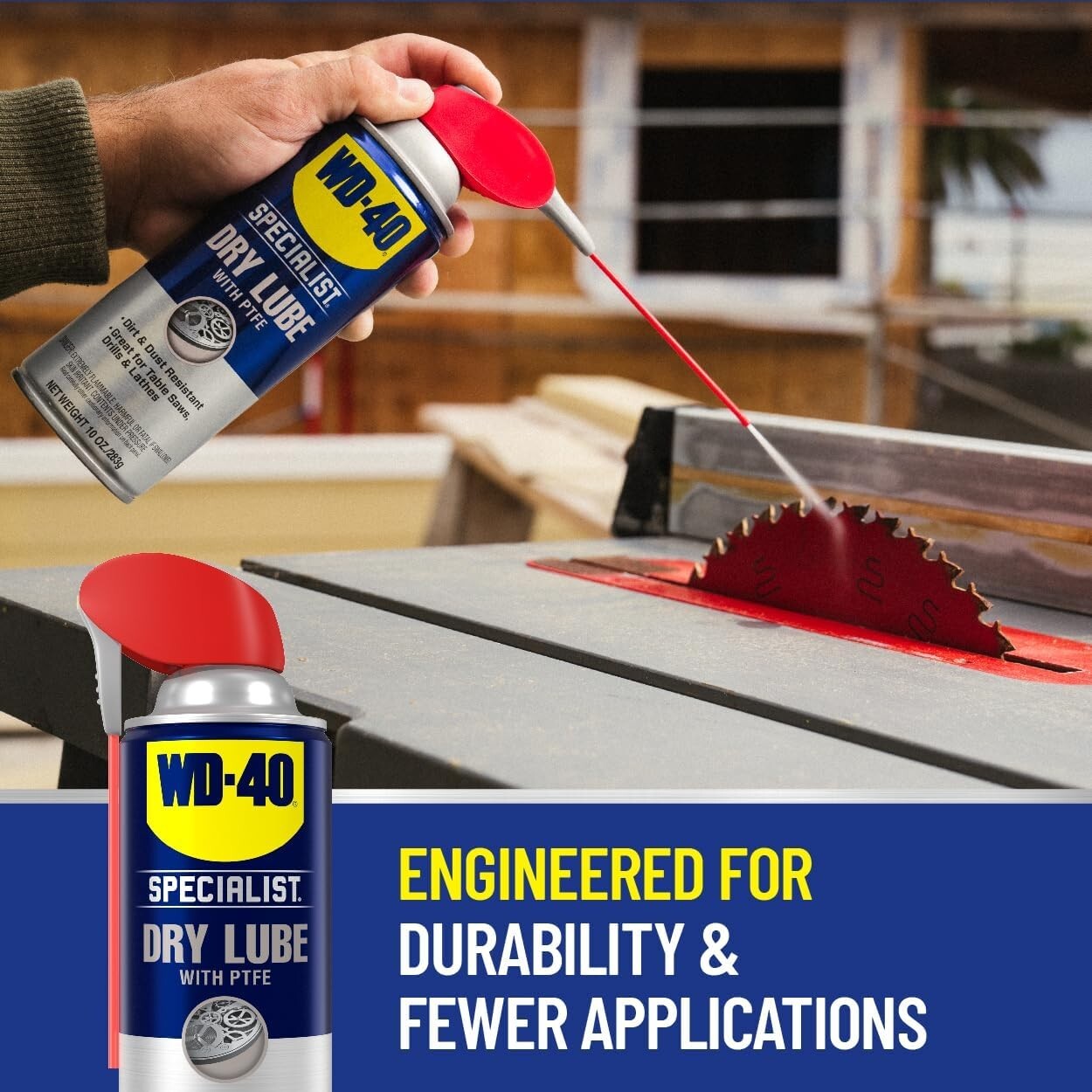 Multi-Surface Dry Lube - 10oz Dual Spray with Smart Straw Technology [6-Pack]