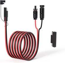 Load image into Gallery viewer, High-Performance 10AWG Solar Connector to SAE Adapter - 20FT Length for Easy Use