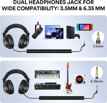 Load image into Gallery viewer, Multi-Functional Over-Ear Headphones with Rotating Earcups &amp; Detachable Cable