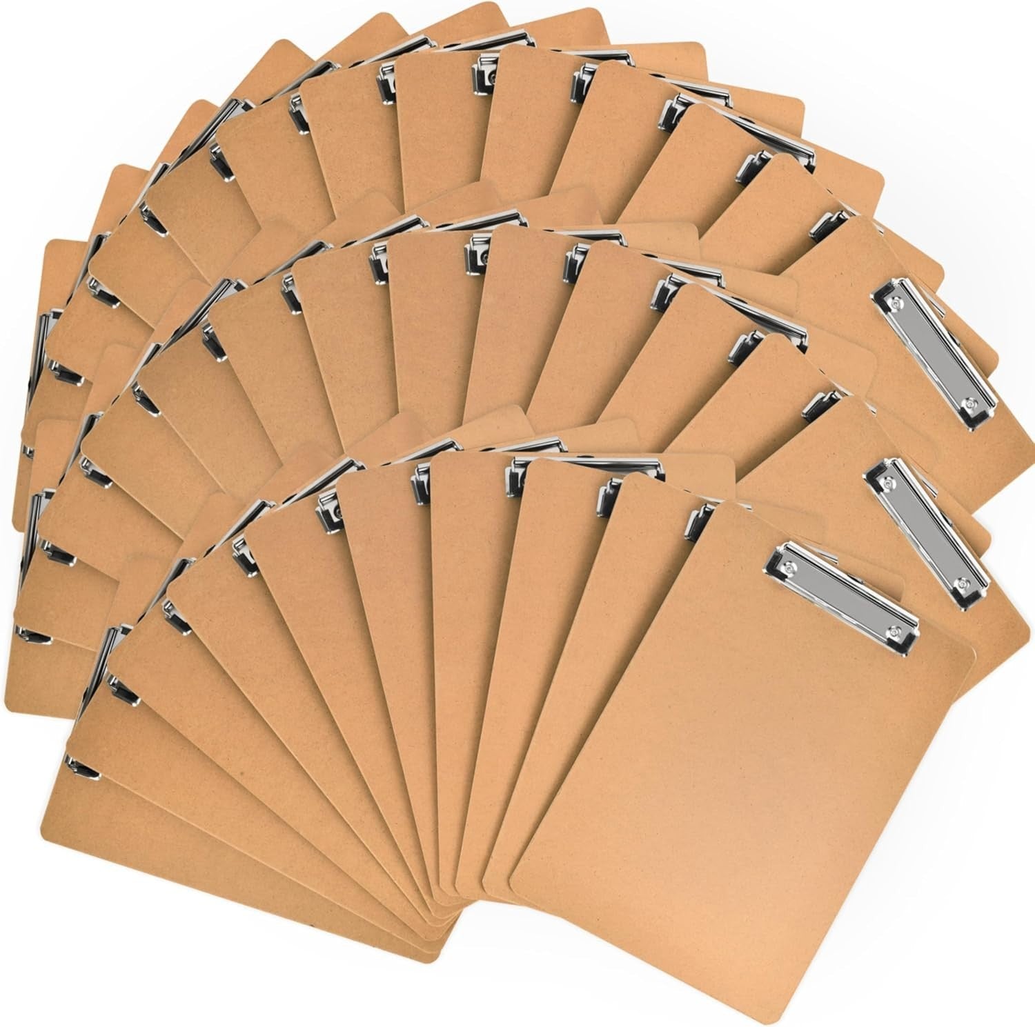 8.5 x 11 Wooden Clipboards with Low Profile Clip - Perfect for Work & Classrooms
