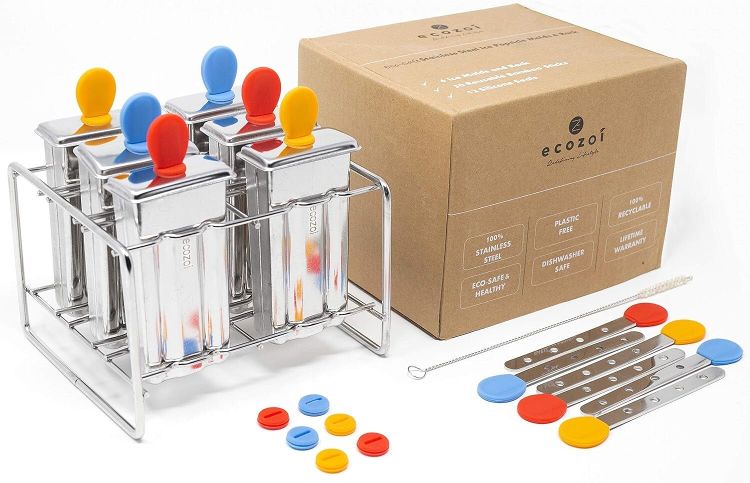 BPA-Free Popsicle Makers with Silicone Seals - Durable Stainless Steel Design
