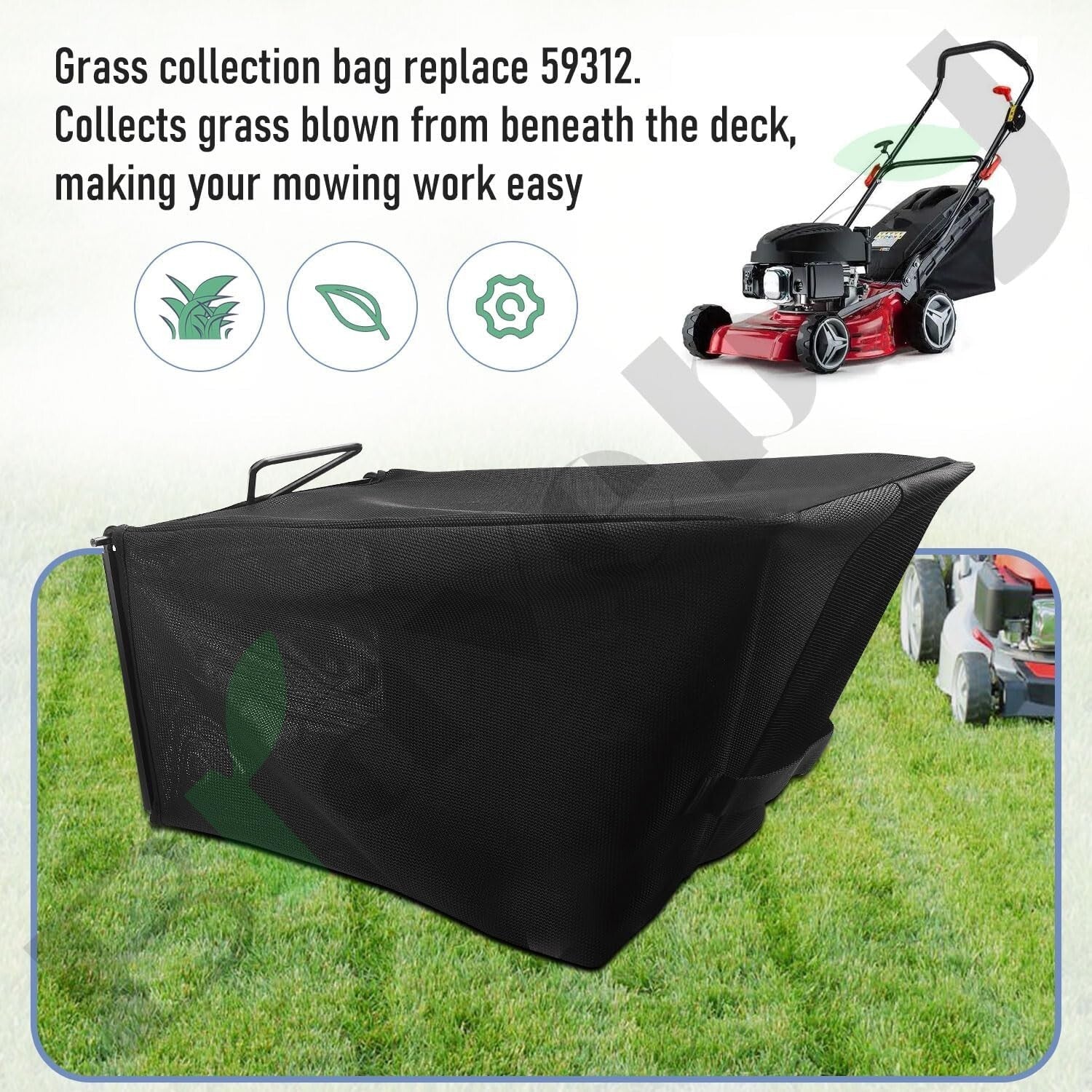 Lightweight 59312 Bag and Frame Kit for Toro 22" Recycler Models 20332-20338