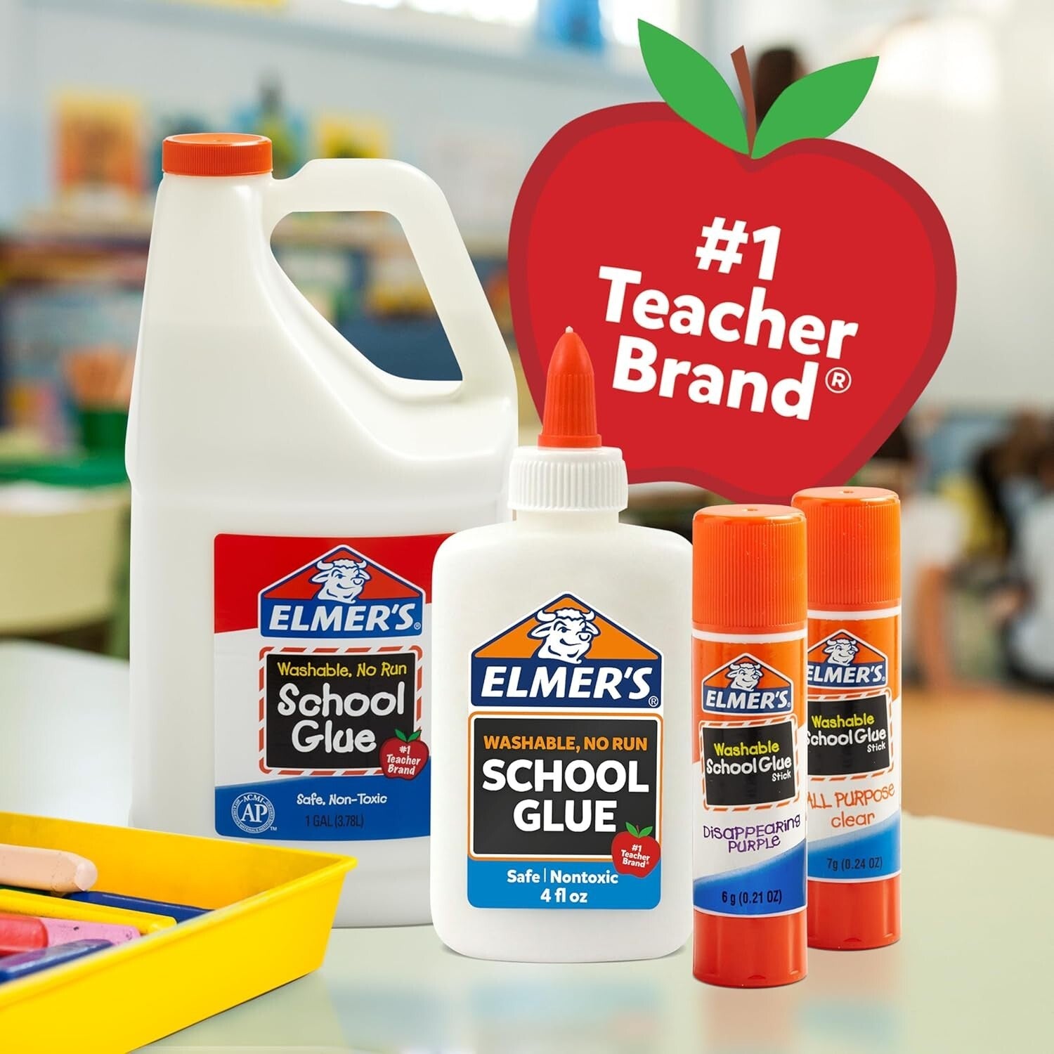 Smooth White Liquid School Glue 2 Pack - Perfect for Slime and DIY Projects