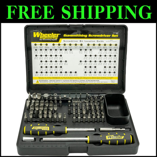 Complete 89-Piece Screwdriver Set for Gunsmithing with Durable Construction