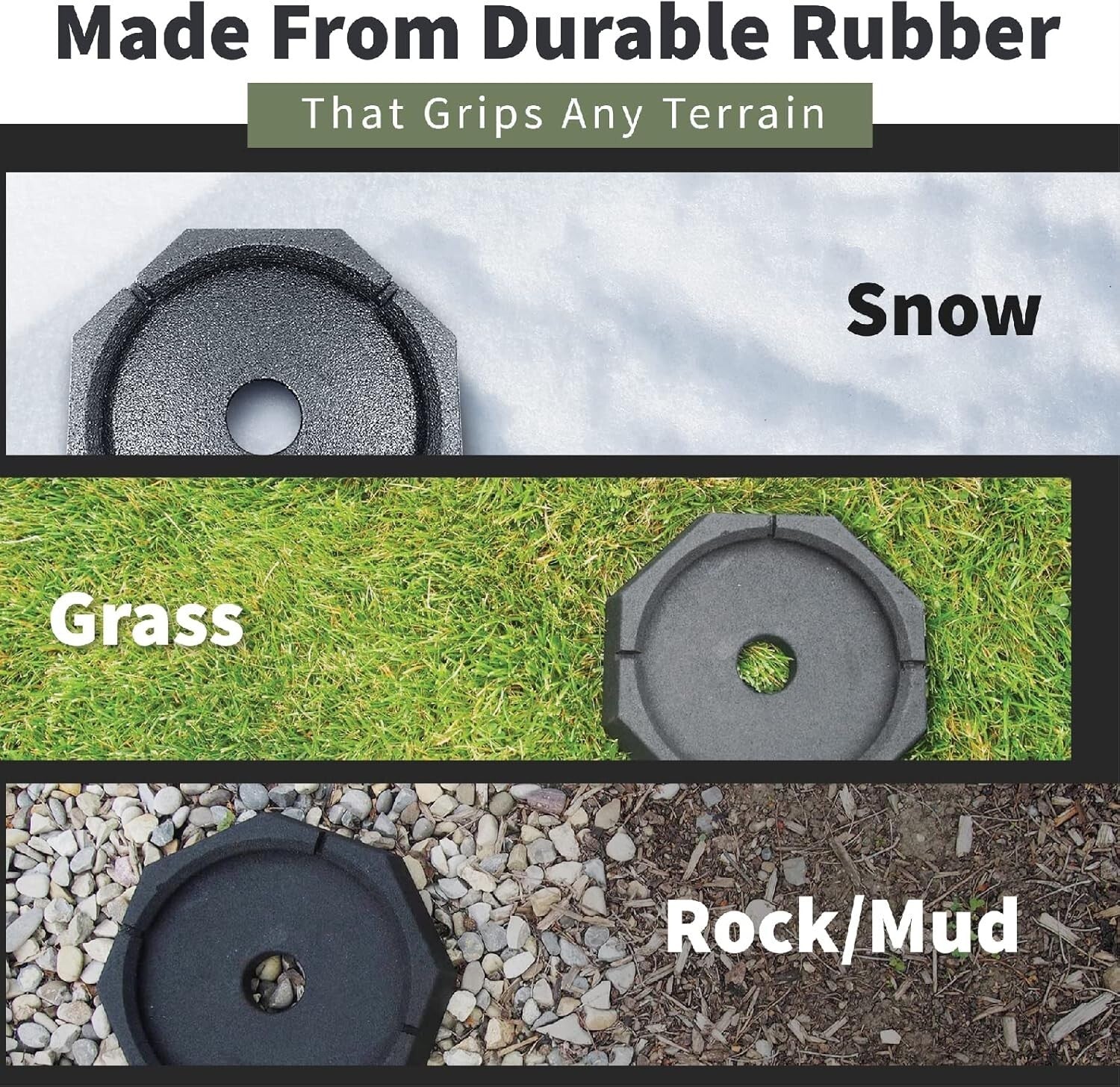 Essential RV Leveling Pads: 4-Pack with 9" Feet and Durable Rubber Protection