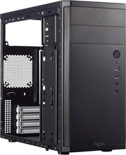 Load image into Gallery viewer, Brushed Aluminum Mini Tower Case with Vertical Storage Solution for PCs