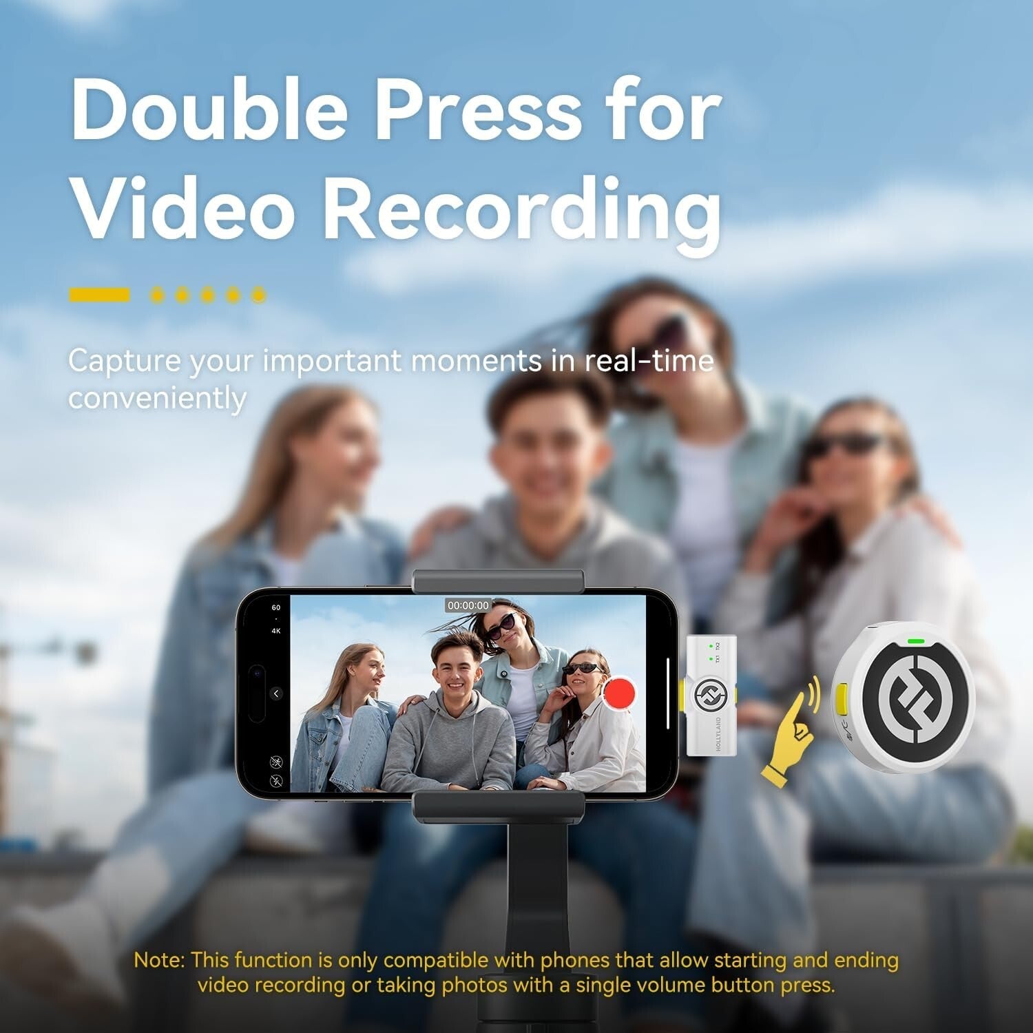 Lark M2 Wireless Lavalier Microphone - Instant Pairing, Omnidirectional Audio