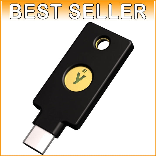YubiKey 5C NFC - FIDO Certified 2FA USB-C Security Key for Online Protection