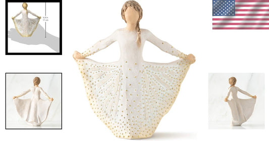 Susan Lordi Butterfly Figurine - Hand-Carved and Painted for Personal Growth