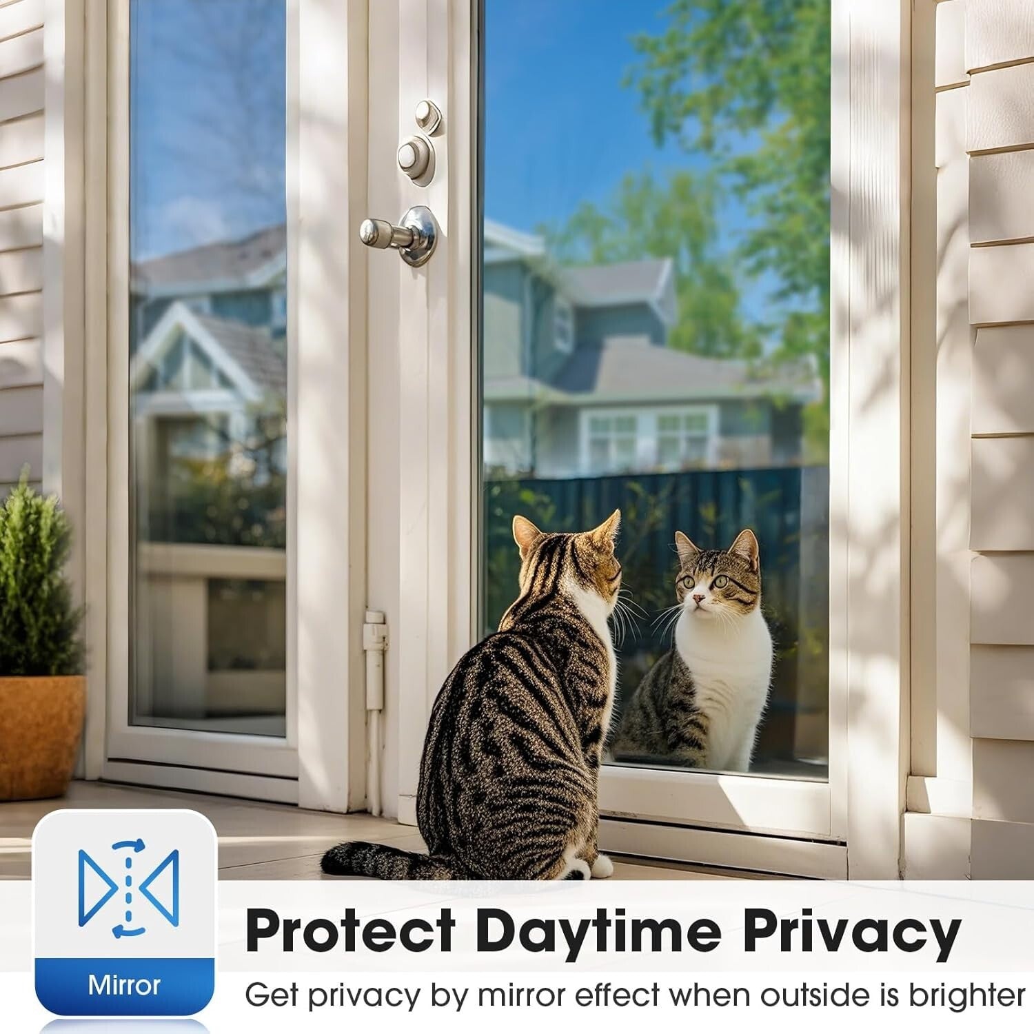 Static Cling Window Film - Privacy Control & Heat Reduction 35.4x78.7 inches