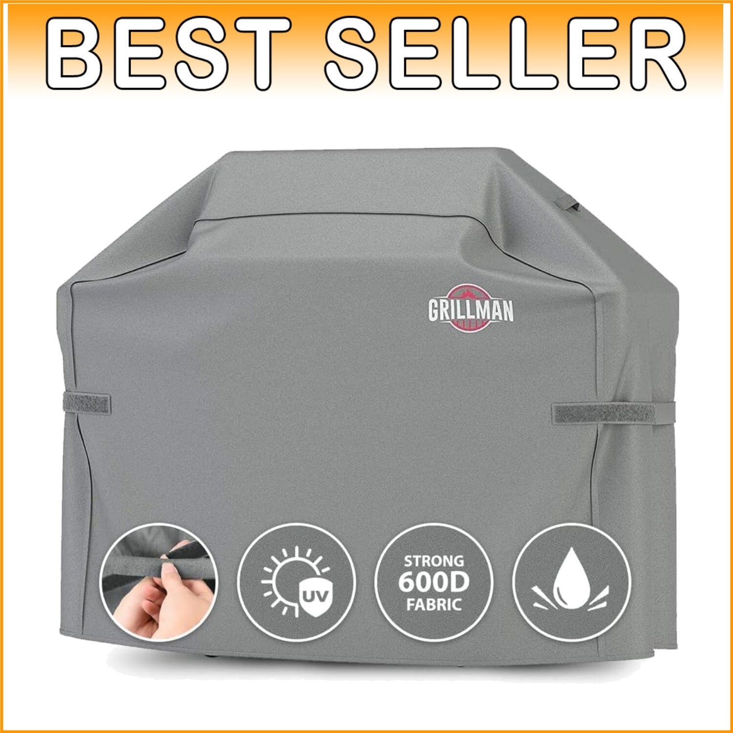 Durable Outdoor Grill Cover 60"L x 28"W x 44"H - Fits Most Gas & Charcoal Grills