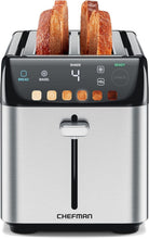 Load image into Gallery viewer, Advanced 4 Slice Toaster with Extra-Wide Slots - Ideal for Thick Bread &amp; Bagels