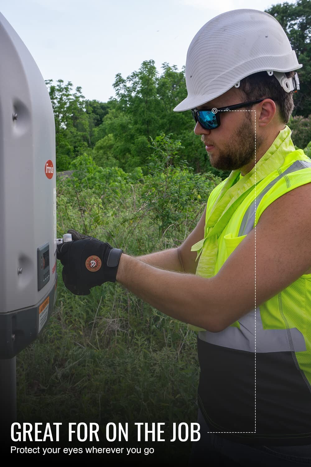 Lightweight ANSI Z87+ Polarized Safety Glasses with Performance Fog Technology