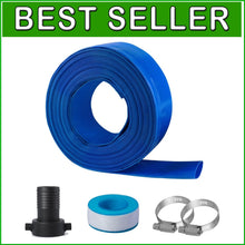 Load image into Gallery viewer, Sturdy 1.5 inch Pool Discharge Hose Kit - 100 ft PVC with Complete Accessories