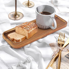 Load image into Gallery viewer, Elegant Acacia Serving Trays for Parties - 14" x 5.5" Charcuterie Boards, 6 Pack