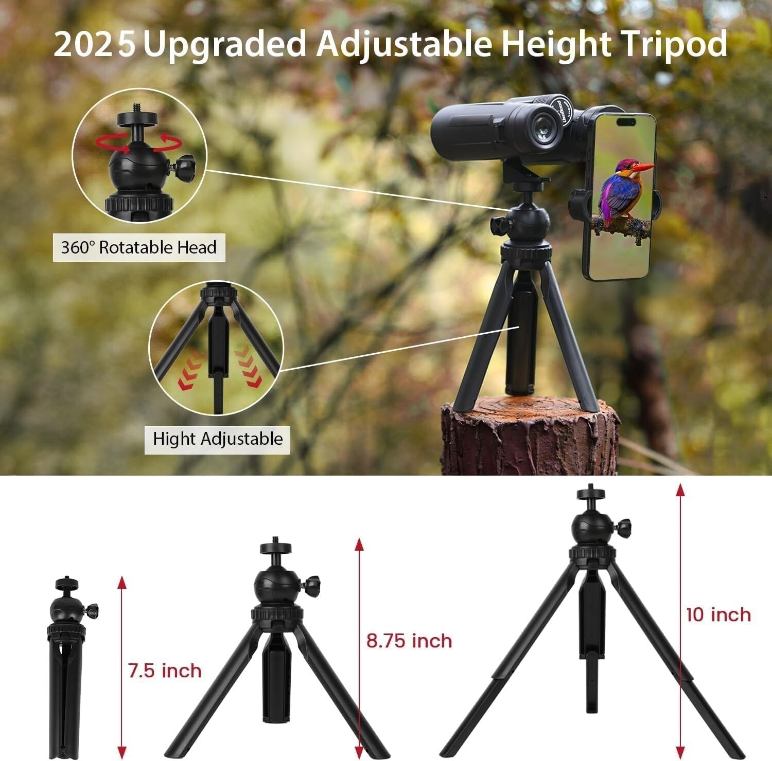 Advanced 12x42 Binoculars for Adults - Waterproof with High Clarity and Tripod