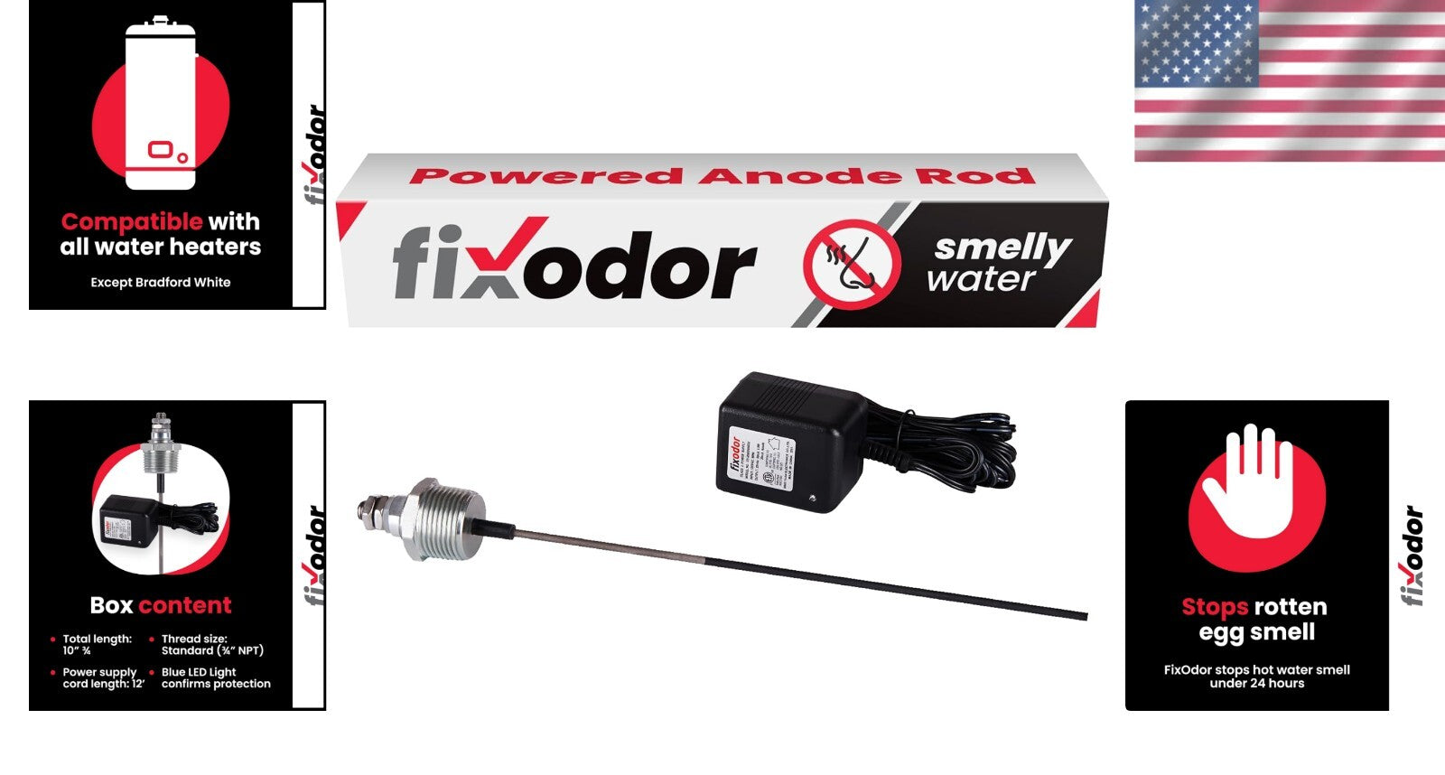 Advanced Odor & Corrosion Control - Titanium Powered Anode Rod for Your Heater
