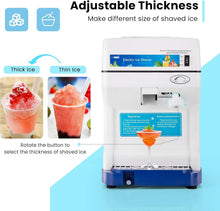 Load image into Gallery viewer, Premium Electric Snow Cone Maker with Adjustable Ice Texture – 250-W Performance