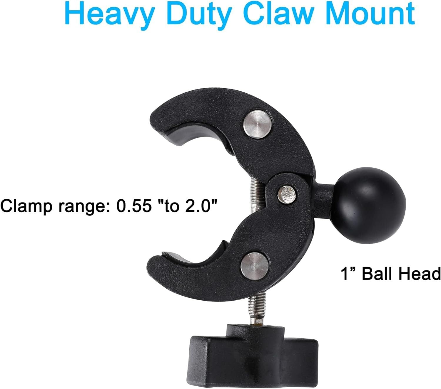 Heavy-Duty Clamp Mount with 61-Inch Selfie Stick for Biking & Riding Adventures