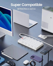 Load image into Gallery viewer, Surge Protector Power Strip with 22 Outlets and 6 Fast USB Ports - 2100 Joules