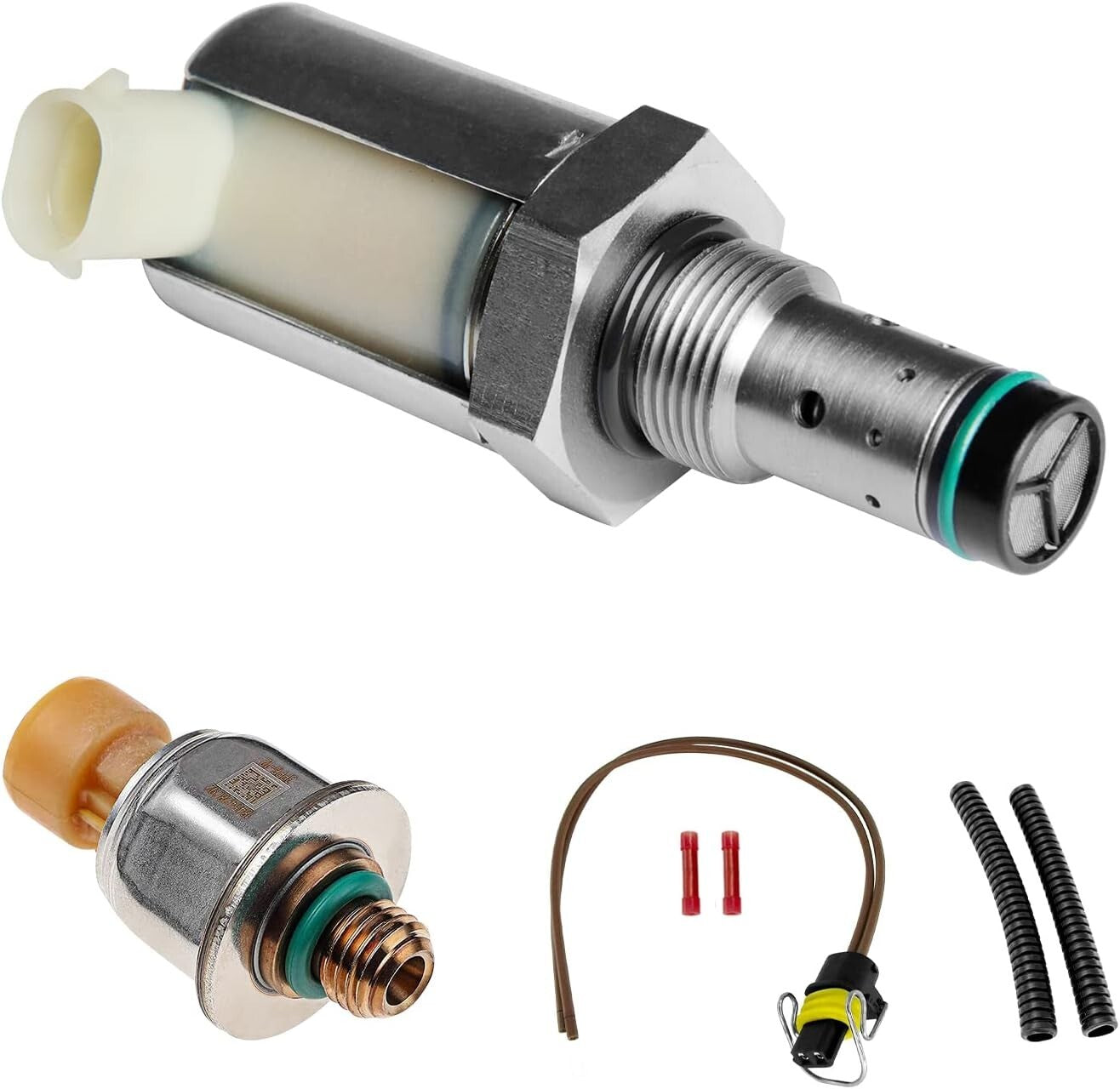 5C3Z-9C968-CA Compatible IPR Valve & ICP Sensor for Ford Diesel Engines 6.0L