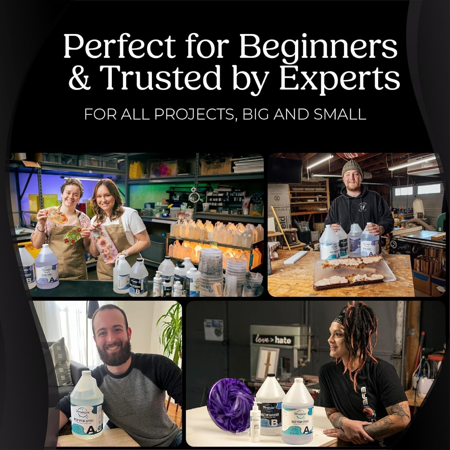 Durable Water-Resistant Epoxy Resin - 2 Gallons of Crystal Clear Perfection