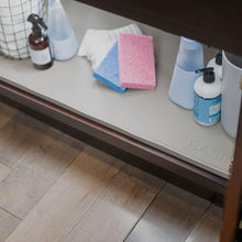 Load image into Gallery viewer, Taupe Under Sink Mat - Silicone Waterproof Tray for Kitchen Cabinets 34.25"x22"