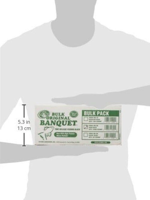 Versatile 1000 Count Time-Release Fish Food Blocks for Freshwater & Saltwater