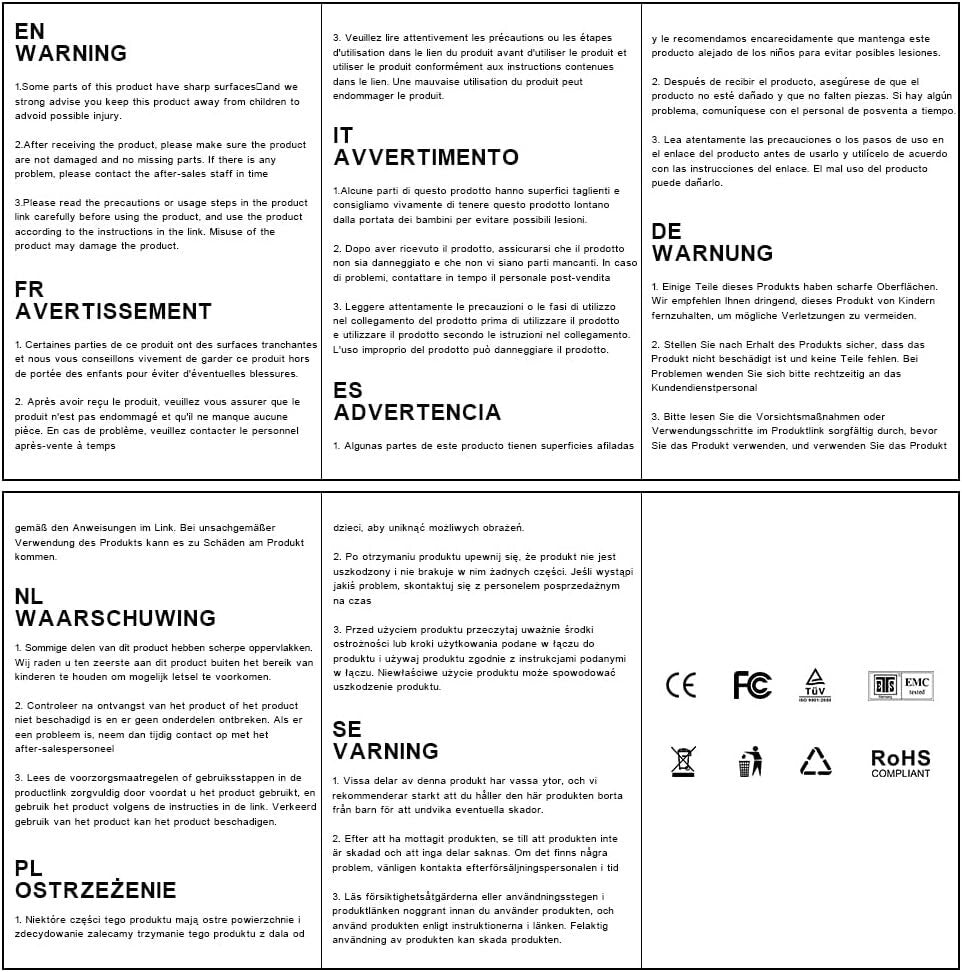 Multipurpose USB Rechargeable LED Turn Signals - 4Pcs Biking Safety Lights