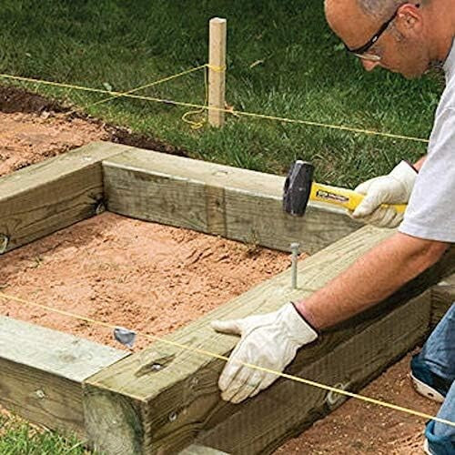 25-Pack Heavy Duty 12-Inch Round Metal Landscape Edging Anchors - Versatile Use