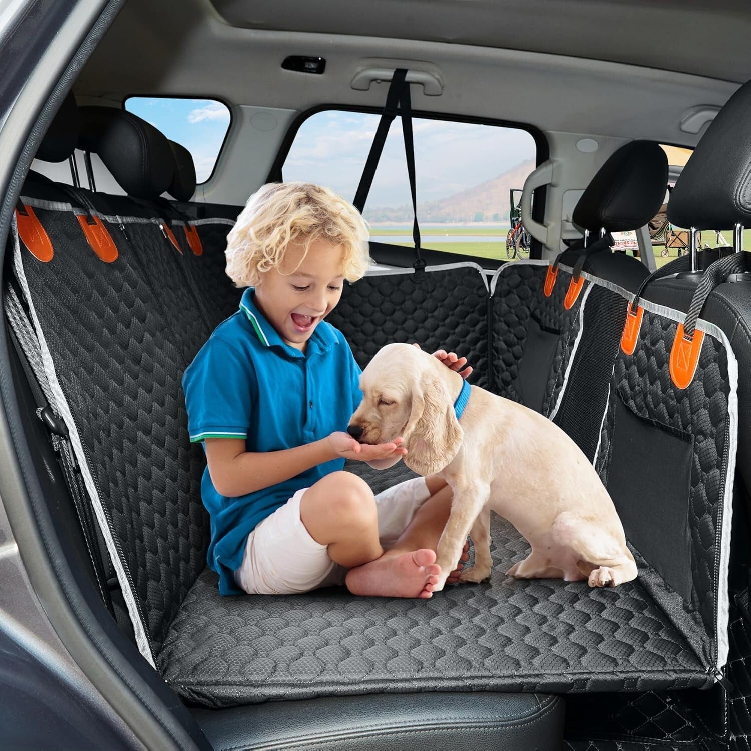 Universal Waterproof Dog Back Seat Cover for Cars & SUVs - Easy Clean & Comfort