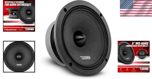 Crystal-Clear 6.5" PRO-.4BM Audio Speaker - 97dB Sensitivity for Cars and Trucks