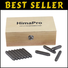 Load image into Gallery viewer, Professional Letter &amp; Number Stamp Punch Set – 36 Pieces for Multi-Surface Use