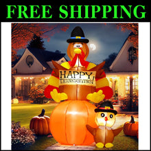 Load image into Gallery viewer, Weather-Resistant 6FT Thanksgiving Turkey Decoration with Quick Inflation Setup