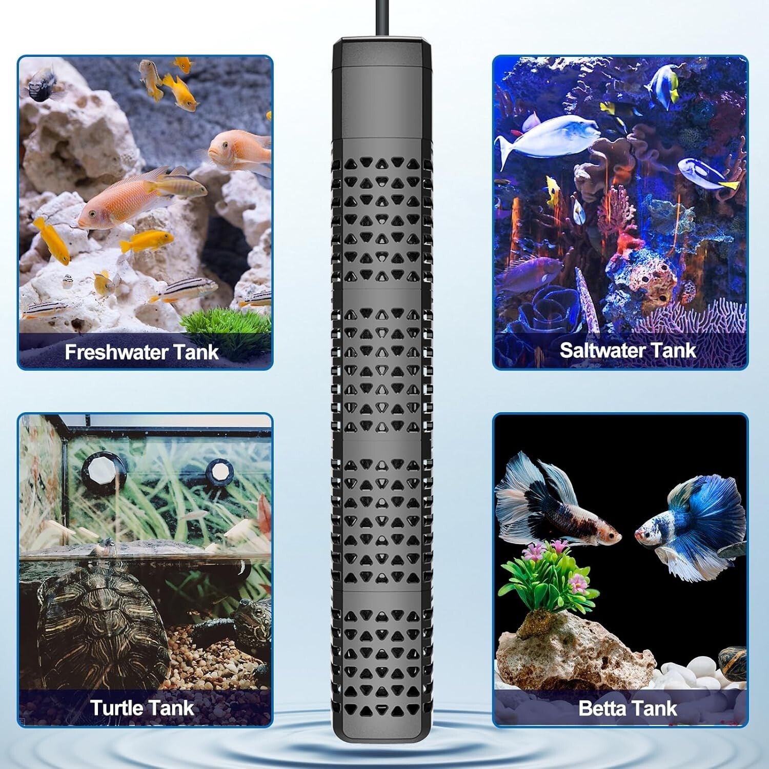 Smart Temperature Control Aquarium Heater 300W - Ideal for Freshwater/Saltwater