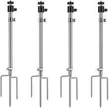 Load image into Gallery viewer, Universal Thread Camera Stand Mount - 4 Pack Adjustable Stainless Steel Clamp