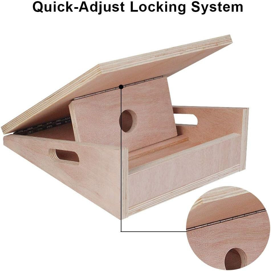 Versatile Wooden Incline Board with Extra Handle - Ideal for Stretching & Rehab