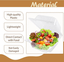 Load image into Gallery viewer, Durable 300 Pcs Hinged Takeout Containers - Lightweight &amp; Secure Food Storage