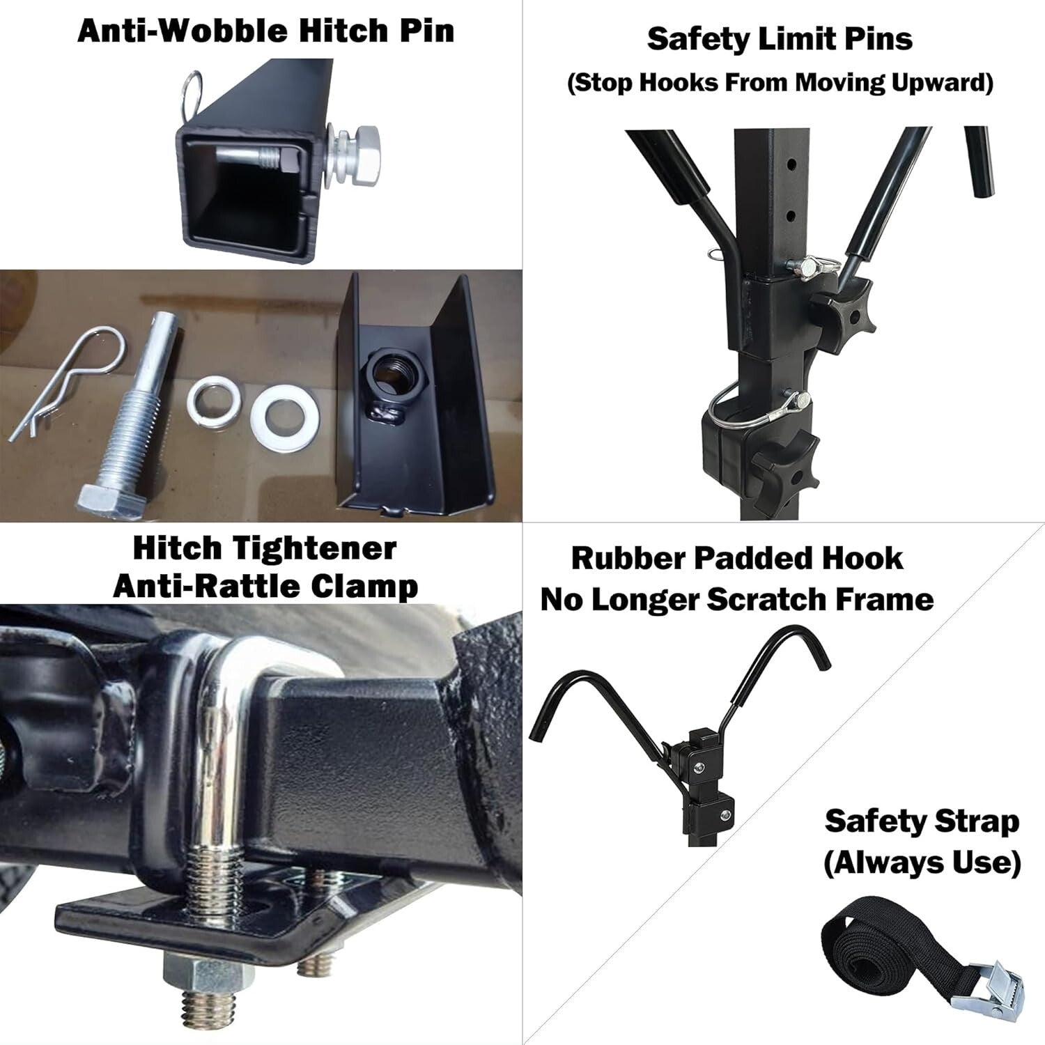 Heavy-Duty 2-Bike Hitch Rack for eBikes, Mountain & Fat Tire Bikes – 180lbs