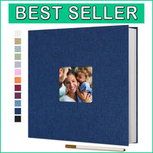 Load image into Gallery viewer, Linen Covered Photo Album with Metallic Pen - Preserve Your Memories Elegantly