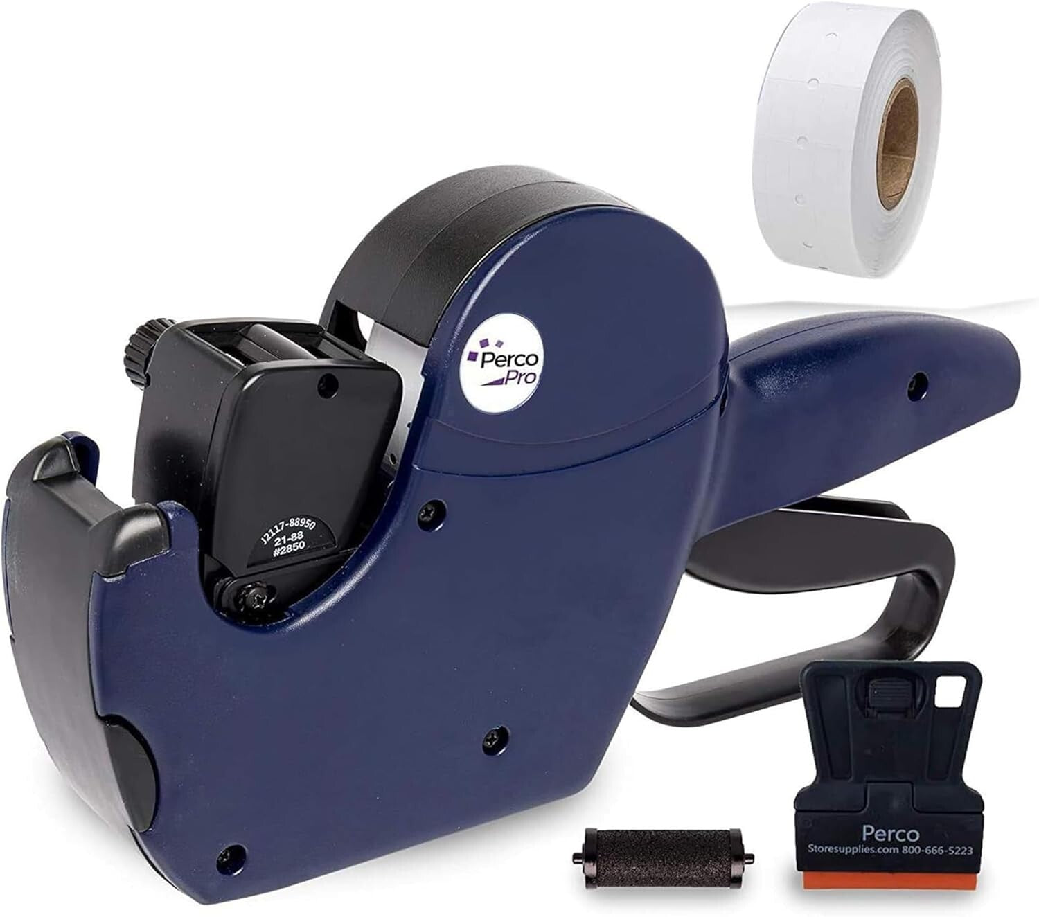 Durable 2 Line Price Labeling Kit - All-Inclusive with 10,500 Labels & Scraper