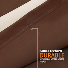 Load image into Gallery viewer, Small Waterproof Lounge Chair Covers - 600D Oxford Fabric in Beige &amp; Brown