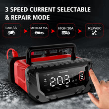 Load image into Gallery viewer, 30 Amp Smart Lithium Battery Charger for 6V/12V/24V Vehicles – Portable &amp; Safe