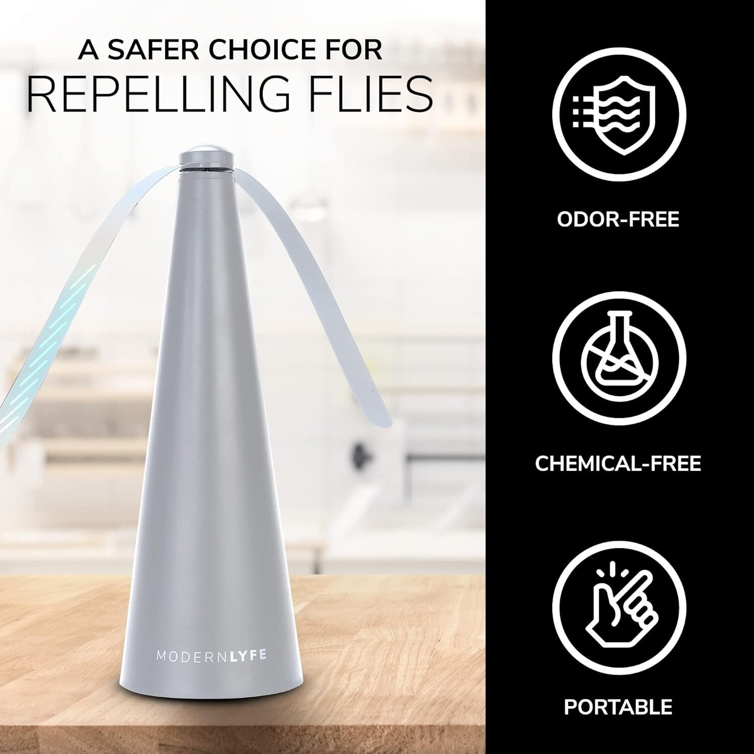 Fly Deterrent Table Fan - Stylish & Durable Outdoor Dining Essential - 2 Pack