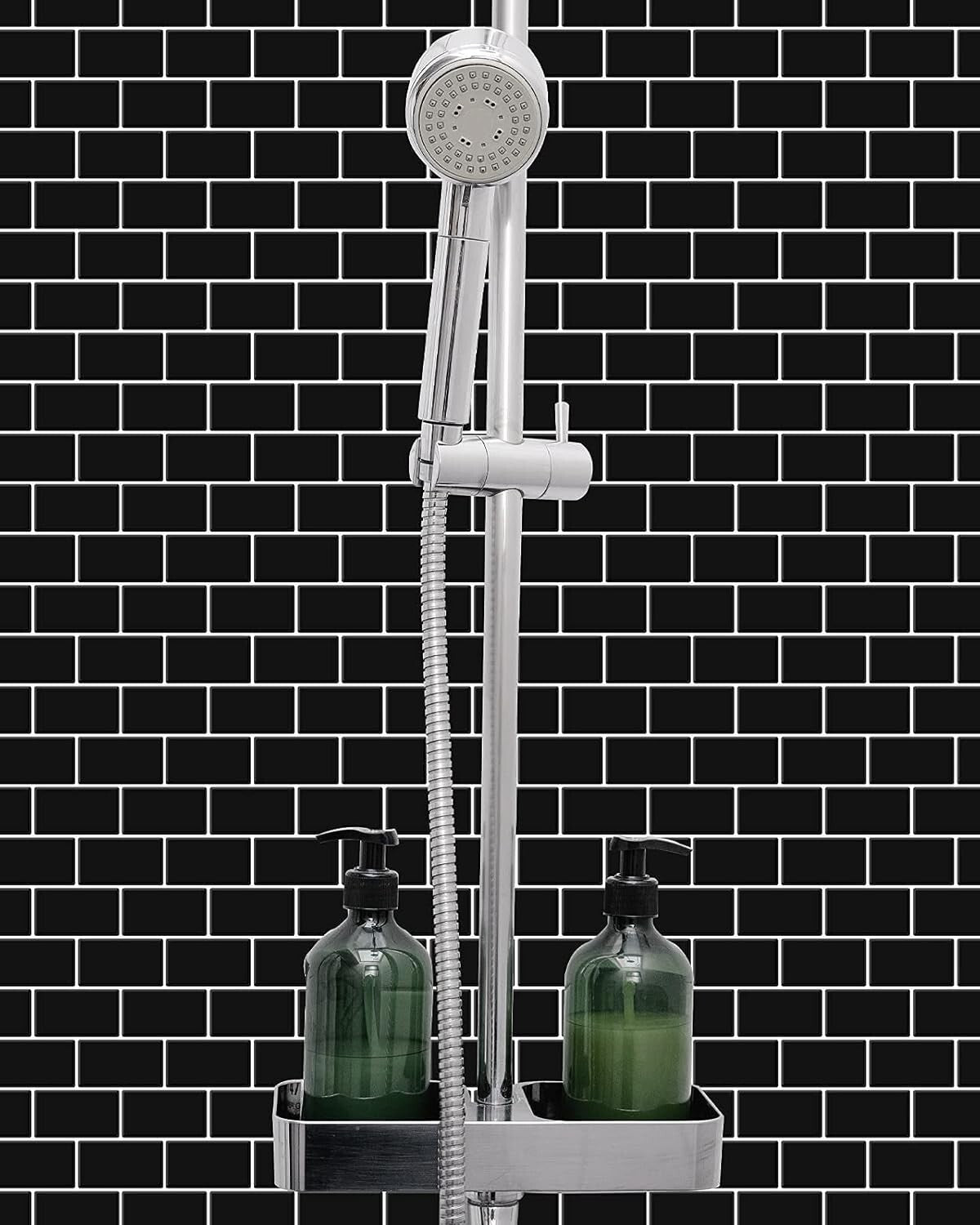 Waterproof Subway Tile Peel and Stick Backsplash for Kitchen and Bath, 10 Tiles