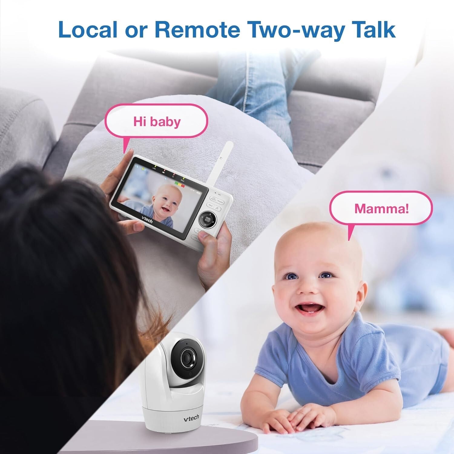 Smart Baby Monitor with Remote Access, HD Night Vision & Temperature Alerts