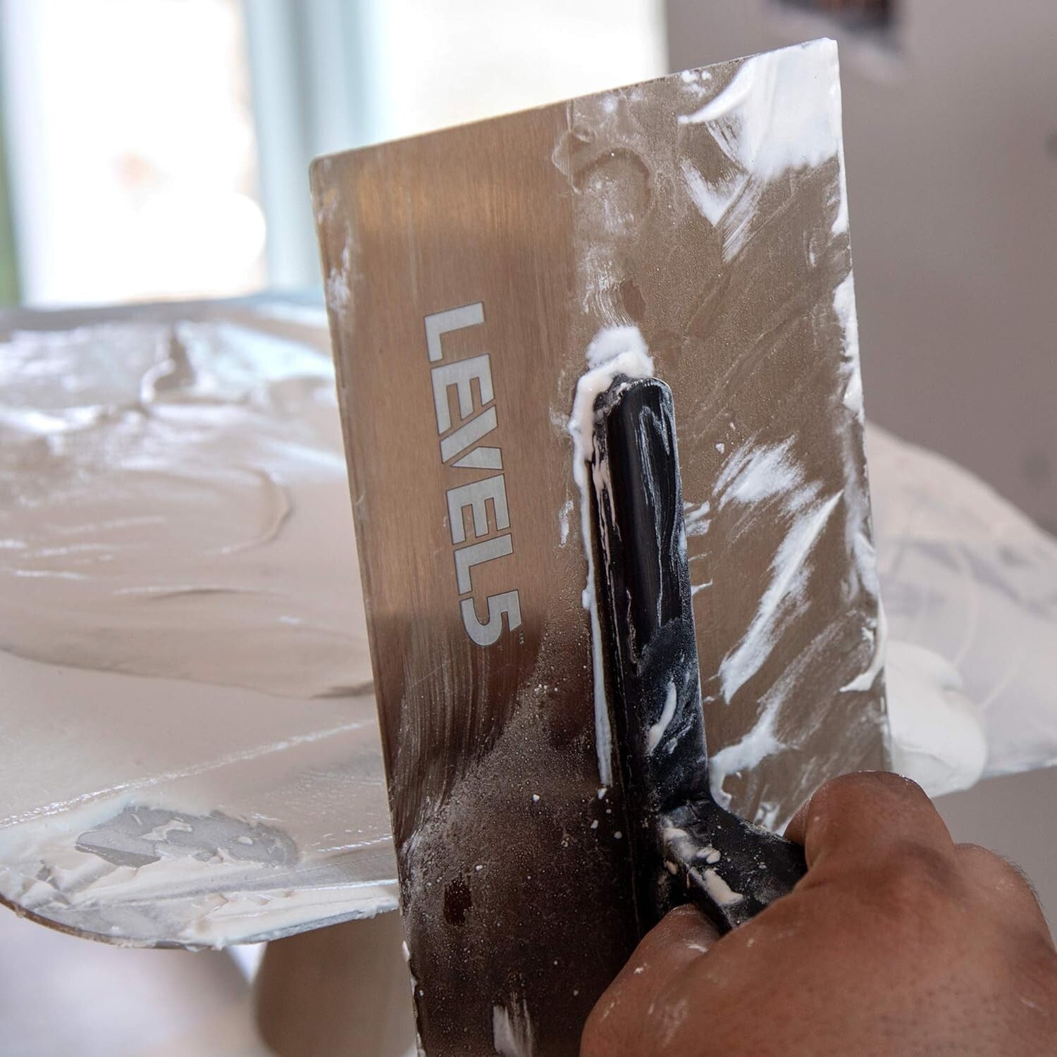 Heavy-Duty 12" Drywall Trowel: High-Impact Handle & Strong Stainless Steel Blade