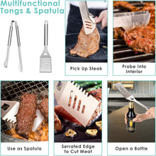 Load image into Gallery viewer, Durable 32-Piece Grill Tool Set with Silicone-Handled Utensils &amp; Portable Case