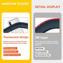 Load image into Gallery viewer, JDM Style 4-Pc Window Visor Set for Honda Civic 2006-2011 - Acrylic Design